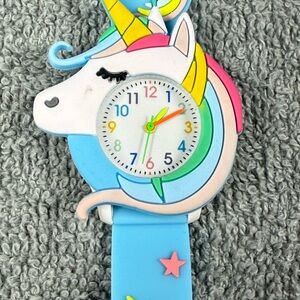 Vibrant Unicorn Wristwatch with Rainbow Horn and Star